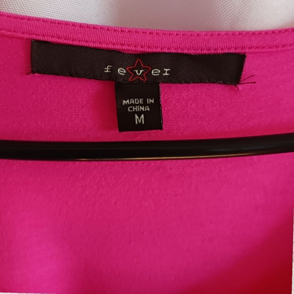 Fever Pink Sleeveless Tank Top Size Medium - Picture 4 of 9